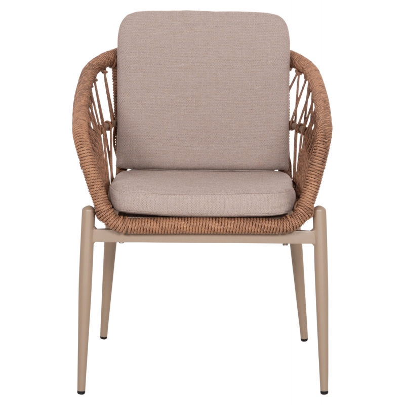 ΠΟΛΥΘΡΟΝΑ ΑΛΟΥΜΙΝΙΟΥ GALDIN HM6272.03 ΚΑΠΟΥΤΣΙΝΟ-P.E.RATTAN-ΜΠΕΖ ΥΦΑΣΜΑ 65x60x76Υεκ