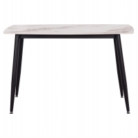 ΤΡΑΠΕΖΙ RAVEN HM9854.04 ΚΕΡΑΜΙΚΟ TOP ΜΕ ΟΨΗ ΜΑΡΜΑΡΟΥ τ.CALACATTA 120x70x73Υεκ.
