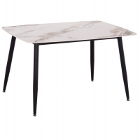 ΤΡΑΠΕΖΙ RAVEN HM9854.04 ΚΕΡΑΜΙΚΟ TOP ΜΕ ΟΨΗ ΜΑΡΜΑΡΟΥ τ.CALACATTA 120x70x73Υεκ.