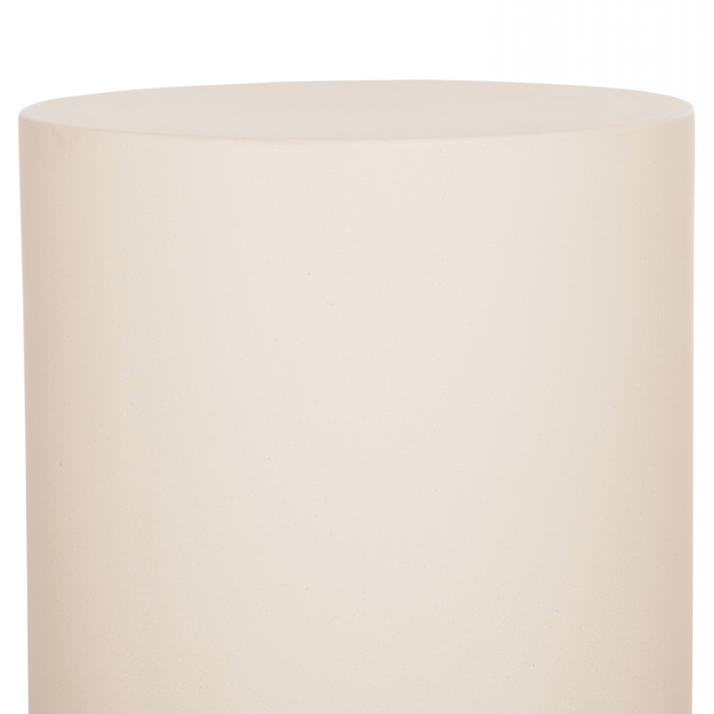 ΤΡΑΠΕΖΙ ΒΟΗΘΗΤΙΚΟ FIBER CEMENT ΣΤΡΟΓΓΥΛΟ KYOKO HM6592.02 ΜΠΕΖ Φ40x43Υεκ.
