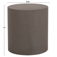 ΤΡΑΠΕΖΙ ΒΟΗΘΗΤΙΚΟ FIBER CEMENT ΣΤΡΟΓΓΥΛΟ KYOKO HM6592.01 ΓΚΡΙ Φ40x43Υεκ. ΤΡΑΠΕΖΙ ΒΟΗΘΗΤΙΚΟ FIBER CEMENT ΣΤΡΟΓΓΥΛΟ KYOKO HM6592.01 ΓΚΡΙ Φ40x43Υεκ.