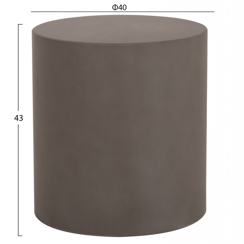 ΤΡΑΠΕΖΙ ΒΟΗΘΗΤΙΚΟ FIBER CEMENT ΣΤΡΟΓΓΥΛΟ KYOKO HM6592.01 ΓΚΡΙ Φ40x43Υεκ. ΤΡΑΠΕΖΙ ΒΟΗΘΗΤΙΚΟ FIBER CEMENT ΣΤΡΟΓΓΥΛΟ KYOKO HM6592.01 ΓΚΡΙ Φ40x43Υεκ.