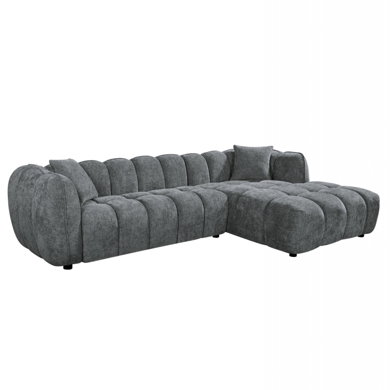 ΚΑΝΑΠΕΣ ΓΩΝΙΑ (ΔΕΞΙΑ) LYKKE HM3326.01R ΓΚΡΙ ΥΦΑΣΜΑ 280x89-165(η γωνία)x70Υεκ ΚΑΝΑΠΕΣ ΓΩΝΙΑ (ΔΕΞΙΑ) LYKKE HM3326.01R ΓΚΡΙ ΥΦΑΣΜΑ 280x89-165(η γωνία)x70Υεκ