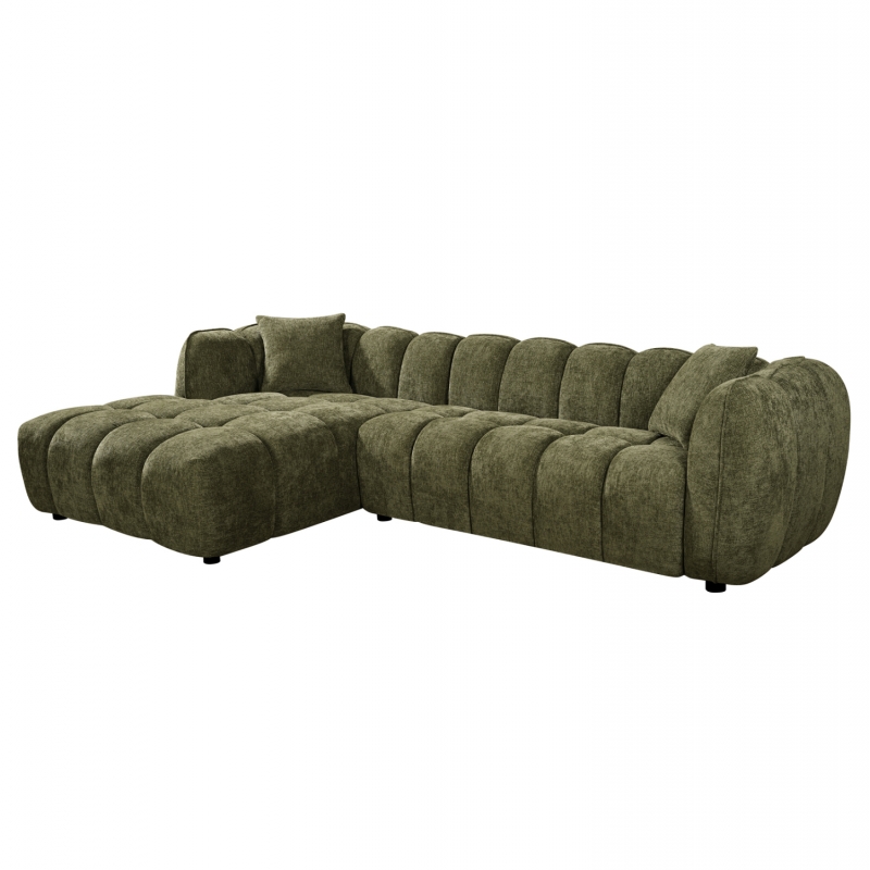 ΚΑΝΑΠΕΣ ΓΩΝΙΑ (ΑΡΙΣΤΕΡΗ) LYKKE HM3326.03L ΠΡΑΣΙΝΟ ΥΦΑΣΜΑ 280x83-160(η γωνία)x80Υεκ ΚΑΝΑΠΕΣ ΓΩΝΙΑ (ΑΡΙΣΤΕΡΗ) LYKKE HM3326.03L ΠΡΑΣΙΝΟ ΥΦΑΣΜΑ 280x83-160(η γωνία)x80Υεκ