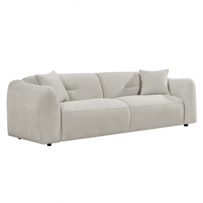 ΚΑΝΑΠΕΣ 3-ΘΕΣΙΟΣ JUNOA HM3333.02 ΕΚΡΟΥ ΥΦΑΣΜΑ 228x89x74Υεκ