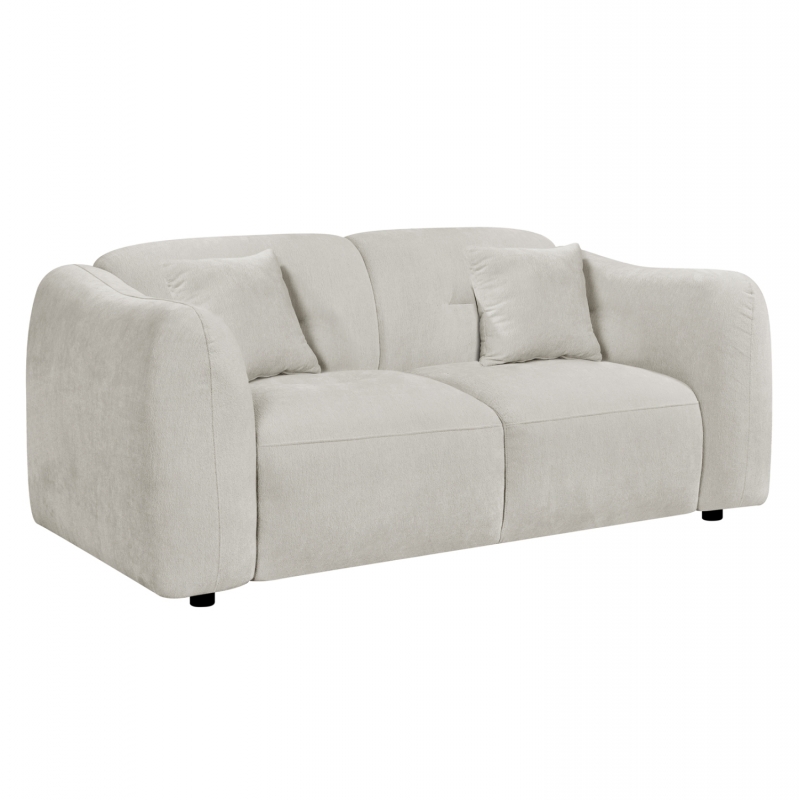 ΚΑΝΑΠΕΣ 2-ΘΕΣΙΟΣ JUNOA HM3334.02 ΕΚΡΟΥ ΥΦΑΣΜΑ 172x89x85Υεκ