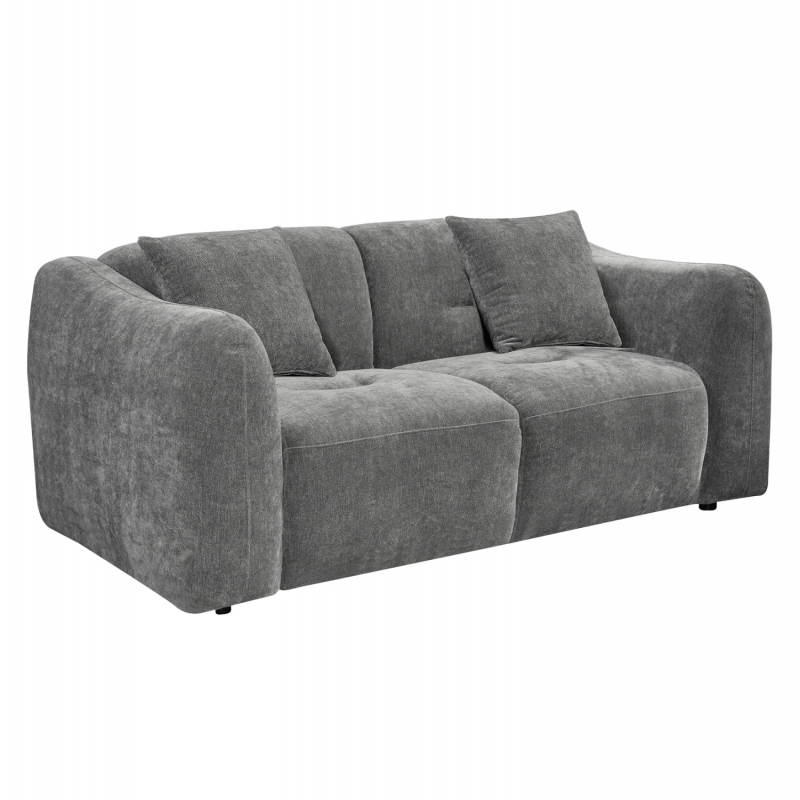 ΚΑΝΑΠΕΣ 2-ΘΕΣΙΟΣ JUNOA HM3334.01 ΓΚΡΙ ΥΦΑΣΜΑ 172x89x74Υεκ