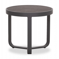 ΤΡΑΠΕΖΑΚΙ ΑΛΟΥΜΙΝΙΟΥ DEVIOUS SM6440.01 ΑΝΘΡΑΚΙ--ΓΚΡΙ SINTERED STONE TOP Φ45x41Υεκ.