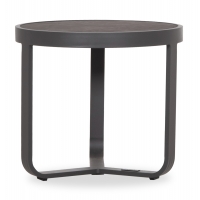 ΤΡΑΠΕΖΑΚΙ ΑΛΟΥΜΙΝΙΟΥ DEVIOUS SM6440.01 ΑΝΘΡΑΚΙ--ΓΚΡΙ SINTERED STONE TOP Φ45x41Υεκ.