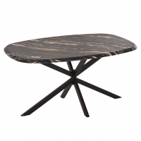 ΤΡΑΠΕΖΙ ΟΒΑΛ RODDEN HM11903.02 ΜΕ WERZALIT BLACK/GOLD MARBLE-ΜΑΥΡΗ ΒΑΣΗ 146x94x75Υεκ ΤΡΑΠΕΖΙ ΟΒΑΛ RODDEN HM11903.02 ΜΕ WERZALIT BLACK/GOLD MARBLE-ΜΑΥΡΗ ΒΑΣΗ 146x94x75Υεκ