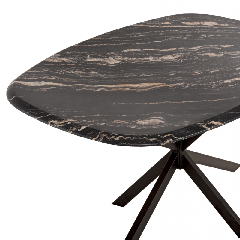 ΤΡΑΠΕΖΙ ΟΒΑΛ RODDEN HM11903.02 ΜΕ WERZALIT BLACK/GOLD MARBLE-ΜΑΥΡΗ ΒΑΣΗ 146x94x75Υεκ ΤΡΑΠΕΖΙ ΟΒΑΛ RODDEN HM11903.02 ΜΕ WERZALIT BLACK/GOLD MARBLE-ΜΑΥΡΗ ΒΑΣΗ 146x94x75Υεκ