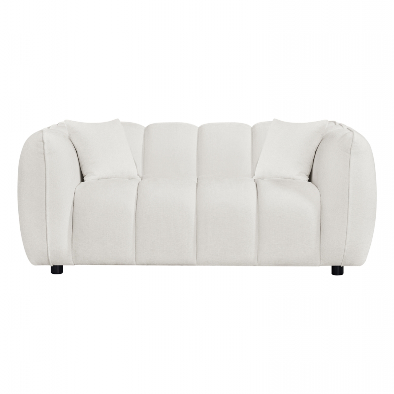 ΚΑΝΑΠΕΣ 2-ΘΕΣΙΟΣ LYKKE HM3324.02 ΕΚΡΟΥ ΥΦΑΣΜΑ 172x89x70Υεκ.