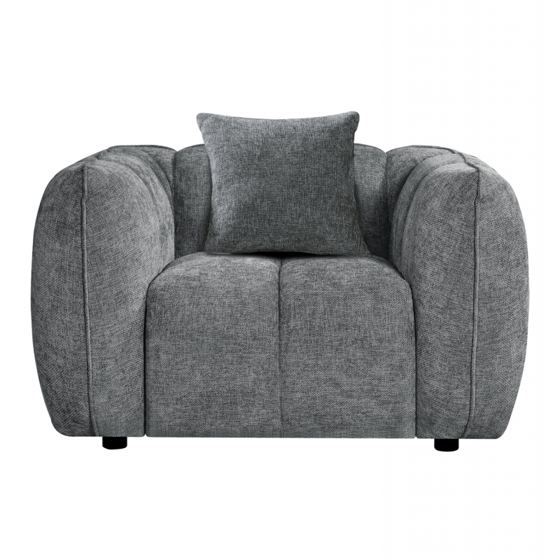 ΣΕΤ ΚΑΝΑΠΕΣ ΓΩΝΙΑ (ΑΡΙΣΤΕΡΗ)-ΠΟΛΥΘΡΟΝΑ LOUNGE LYKKE HM10820.01L ΓΚΡΙ ΥΦΑΣΜΑ