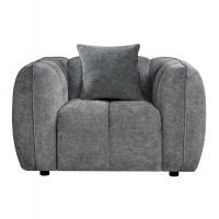 ΣΕΤ ΚΑΝΑΠΕΣ ΓΩΝΙΑ (ΔΕΞΙΑ)-ΠΟΛΥΘΡΟΝΑ LOUNGE LYKKE HM10820.01R ΓΚΡΙ ΥΦΑΣΜΑ