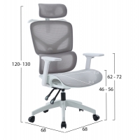 ΚΑΡΕΚΛΑ ΓΡΑΦΕΙΟΥ APEX HM1227.02 ΛΕΥΚΟ PP--ΑΝΟΙΧΤΟ ΓΚΡΙ MESH 70x66x113-130Υεκ ΚΑΡΕΚΛΑ ΓΡΑΦΕΙΟΥ APEX HM1227.02 ΛΕΥΚΟ PP--ΑΝΟΙΧΤΟ ΓΚΡΙ MESH 70x66x113-130Υεκ