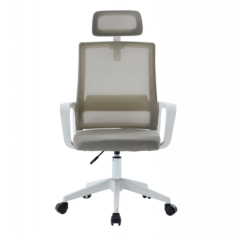 ΚΑΡΕΚΛΑ ΓΡΑΦΕΙΟΥ VELOCITY HM1229.02 ΛΕΥΚΟ PP--ΑΝΟΙΧΤΟ ΓΚΡΙ MESH 60x62x123Υεκ
