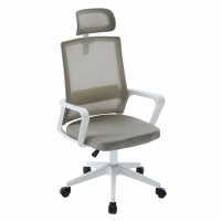 ΚΑΡΕΚΛΑ ΓΡΑΦΕΙΟΥ VELOCITY HM1229.02 ΛΕΥΚΟ PP--ΑΝΟΙΧΤΟ ΓΚΡΙ MESH 60x62x123Υεκ