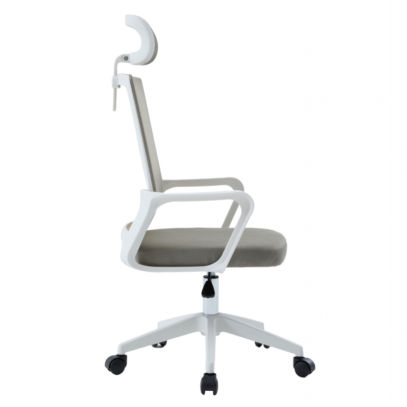 ΚΑΡΕΚΛΑ ΓΡΑΦΕΙΟΥ VELOCITY HM1229.02 ΛΕΥΚΟ PP--ΑΝΟΙΧΤΟ ΓΚΡΙ MESH 60x62x123Υεκ