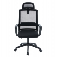 ΚΑΡΕΚΛΑ ΓΡΑΦΕΙΟΥ VELOCITY HM1229.01 ΜΑΥΡO MESH & PP 60x62x123Υεκ