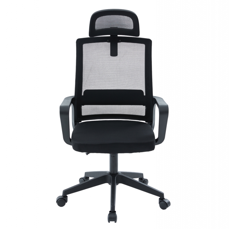 ΚΑΡΕΚΛΑ ΓΡΑΦΕΙΟΥ VELOCITY HM1229.01 ΜΑΥΡO MESH & PP 60x62x123Υεκ