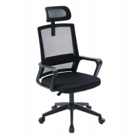 ΚΑΡΕΚΛΑ ΓΡΑΦΕΙΟΥ VELOCITY HM1229.01 ΜΑΥΡO MESH & PP 60x62x123Υεκ