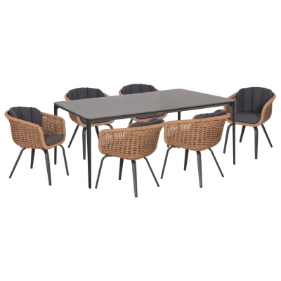 ΣΕΤ ΤΡΑΠΕΖΑΡΙΑΣ 7ΤΜΧ VICTUS HM10862.01 ΓΚΡΙ ΑΛΟΥΜ.-SINTERED STONE-OLEFIN--WICKER ΣΕΤ ΤΡΑΠΕΖΑΡΙΑΣ 7ΤΜΧ VICTUS HM10862.01 ΓΚΡΙ ΑΛΟΥΜ.-SINTERED STONE-OLEFIN--WICKER