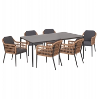 ΣΕΤ ΤΡΑΠΕΖΑΡΙΑΣ 7ΤΜΧ STAD HM10863.01 ΓΚΡΙ ΑΛΟΥΜΙΝΙΟ-SINTERED STONE TOP-OLEFIN ΣΕΤ ΤΡΑΠΕΖΑΡΙΑΣ 7ΤΜΧ STAD HM10863.01 ΓΚΡΙ ΑΛΟΥΜΙΝΙΟ-SINTERED STONE TOP-OLEFIN