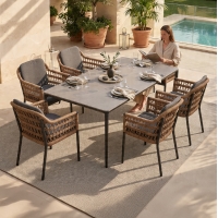 ΣΕΤ ΤΡΑΠΕΖΑΡΙΑΣ 7ΤΜΧ STAD HM10863.01 ΓΚΡΙ ΑΛΟΥΜΙΝΙΟ-SINTERED STONE TOP-OLEFIN ΣΕΤ ΤΡΑΠΕΖΑΡΙΑΣ 7ΤΜΧ STAD HM10863.01 ΓΚΡΙ ΑΛΟΥΜΙΝΙΟ-SINTERED STONE TOP-OLEFIN