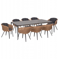 ΣΕΤ ΤΡΑΠΕΖΑΡΙΑΣ 9ΤΜΧ VICTUS HM10864.01 ΓΚΡΙ ΑΛΟΥΜ.-SINTERED STONE-OLEFIN--WICKER ΣΕΤ ΤΡΑΠΕΖΑΡΙΑΣ 9ΤΜΧ VICTUS HM10864.01 ΓΚΡΙ ΑΛΟΥΜ.-SINTERED STONE-OLEFIN--WICKER