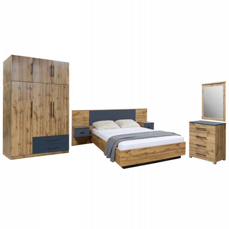 ΣΕΤ ΚΡΕΒΑΤΟΚΑΜΑΡΑΣ 5ΤΜΧ CARYS HM10888.12 ΜΕΛΑΜΙΝΗ ΣΕ ΦΥΣΙΚΟ ΞΥΛΟΥ/ΓΚΡΙ ΣΕΤ ΚΡΕΒΑΤΟΚΑΜΑΡΑΣ 5ΤΜΧ CARYS HM10888.12 ΜΕΛΑΜΙΝΗ ΣΕ ΦΥΣΙΚΟ ΞΥΛΟΥ/ΓΚΡΙ