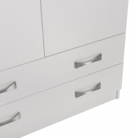 ΝΤΟΥΛΑΠΑ 3ΦΥΛΛΗ ΜΕ ΠΑΤΑΡΙ CARLY HM10891.05 ΜΕΛΑΜΙΝΗ ΣΕ ΛΕΥΚΟ 150X55Χ240Υεκ.