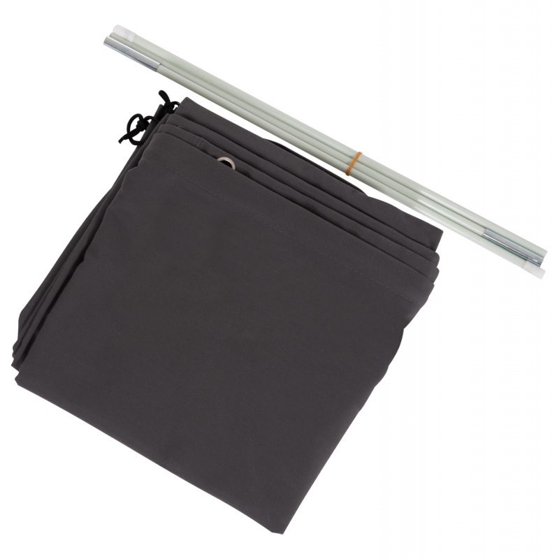 ΚΑΛΥΜΜΑ 3X3m ΓΙΑ ΟΜΠΡΕΛΑ HM6622.01 - SPUN POLYESTER ΣΕ ΓΚΡΙ