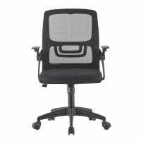 ΚΑΡΕΚΛΑ ΓΡΑΦΕΙΟΥ NETTIS HM1220.01 ΜΑΥΡO MESH-ΒΑΣΗ ΠΟΛΥΠΡΟΠΥΛΕΝΙΟΥ 47x47x109-119Υεκ