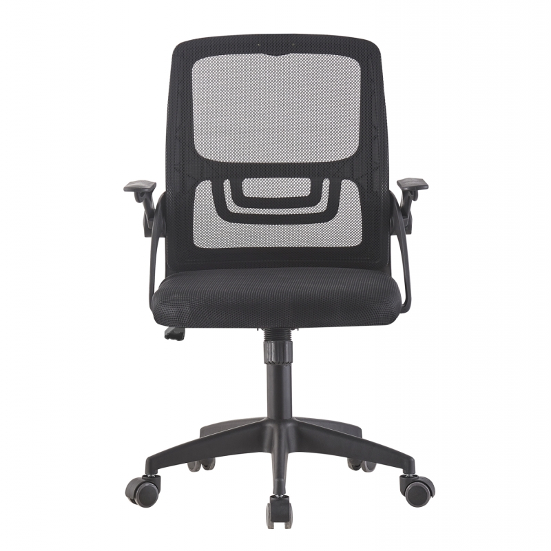 ΚΑΡΕΚΛΑ ΓΡΑΦΕΙΟΥ NETTIS HM1220.01 ΜΑΥΡO MESH-ΒΑΣΗ ΠΟΛΥΠΡΟΠΥΛΕΝΙΟΥ 47x47x109-119Υεκ