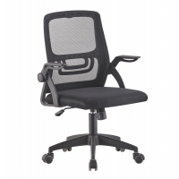 ΚΑΡΕΚΛΑ ΓΡΑΦΕΙΟΥ NETTIS HM1220.01 ΜΑΥΡO MESH-ΒΑΣΗ ΠΟΛΥΠΡΟΠΥΛΕΝΙΟΥ 47x47x109-119Υεκ