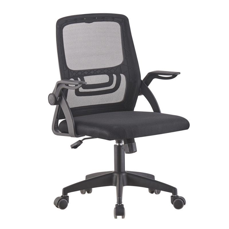 ΚΑΡΕΚΛΑ ΓΡΑΦΕΙΟΥ NETTIS HM1220.01 ΜΑΥΡO MESH-ΒΑΣΗ ΠΟΛΥΠΡΟΠΥΛΕΝΙΟΥ 47x47x109-119Υεκ