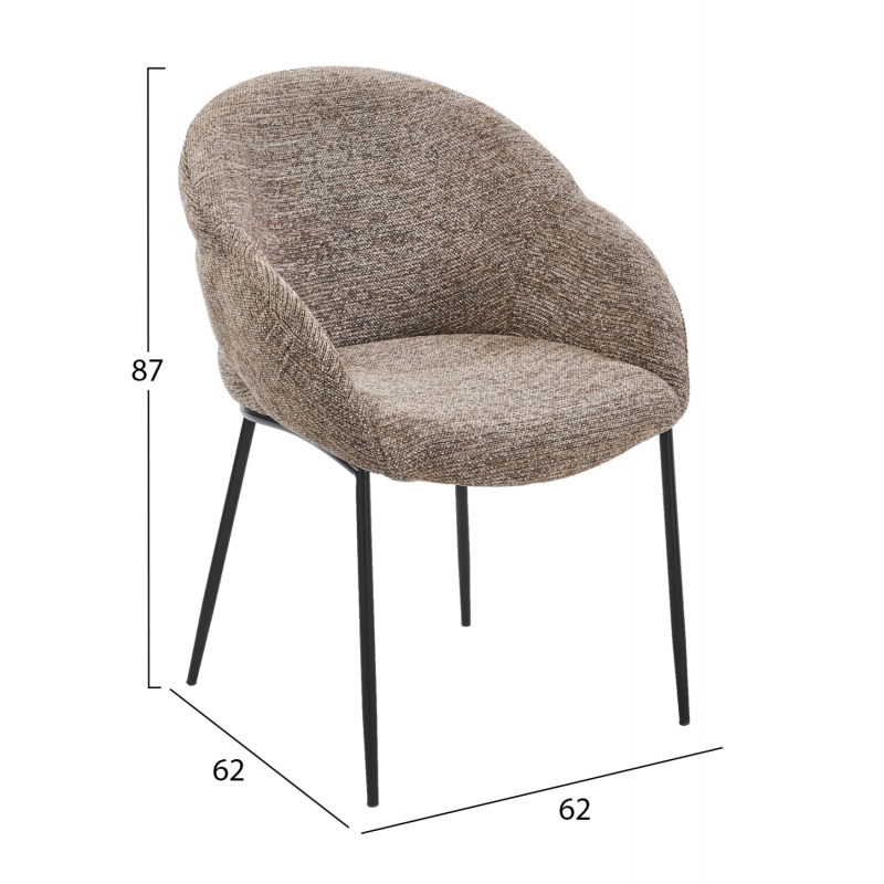 ΠΟΛΥΘΡΟΝΑ ΤΡΑΠΕΖΑΡΙΑΣ DRENNY HM18424.03 TAUPE ΥΦΑΣΜΑ-ΜΕΤΑΛ.ΜΑΥΡΑ ΠΟΔΙΑ 62x63x85Υεκ ΠΟΛΥΘΡΟΝΑ ΤΡΑΠΕΖΑΡΙΑΣ DRENNY HM18424.03 TAUPE ΥΦΑΣΜΑ-ΜΕΤΑΛ.ΜΑΥΡΑ ΠΟΔΙΑ 62x63x85Υεκ