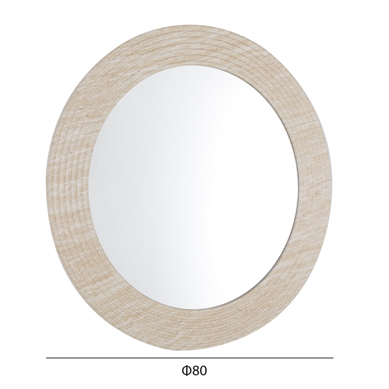 ΚΑΘΡΕΠΤΗΣ ΤΟΙΧΟΥ FONTE HM4880 ΠΛΑΙΣΙΟ MDF ΜΕ PVC ΣΕ ΧΡΩΜΑΤΙΣΜΟ ΤΡΑΒΕΡΤΙΝΑΣ Φ80εκ.