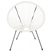 ΣΕΤ ΕΞΩΤΕΡΙΚΟΥ ΧΩΡΟΥ 3ΤΜΧ ACAPULCO HM11861.12 P.E.RATTAN ΛΕΥΚΟ-ΜΕΤΑΛΛΟ ΣΕ ΜΑΥΡΟ