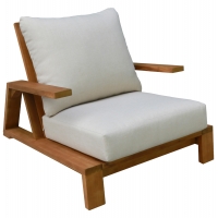 ΠΟΛΥΘΡΟΝΑ LOUNGE MIREX HM6641 ΞΥΛΟ ΑΚΑΚΙΑΣ ΦΥΣΙΚΟ-ΕΚΡΟΥ ΜΑΞΙΛΑΡΙΑ 80x96x62Υεκ