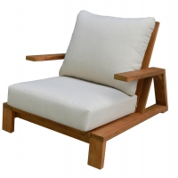 ΠΟΛΥΘΡΟΝΑ LOUNGE MIREX HM6641 ΞΥΛΟ ΑΚΑΚΙΑΣ ΦΥΣΙΚΟ-ΕΚΡΟΥ ΜΑΞΙΛΑΡΙΑ 80x96x62Υεκ