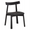 KΑΡΕΚΛΑ ΤΡΑΠΕΖΑΡΙΑΣ OSORIO HM18335.02 RUBBERWOOD & ΣΧΟΙΝΙ ΣΕ ΜΑΥΡΟ 51x55x74Υεκ