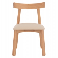 KΑΡΕΚΛΑ ΤΡΑΠΕΖΑΡΙΑΣ OSORIO HM18335.11 RUBBERWOOD ΦΥΣΙΚΟ-ΕΚΡΟΥ PU 51x55x74Υεκ