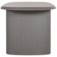 ΤΡΑΠΕΖΙ ΤΡΑΠΕΖΑΡΙΑΣ FIBER CEMENT ΟΒΑΛ GLEN HM6598.01 ΓΚΡΙ 260x95x75Υεκ