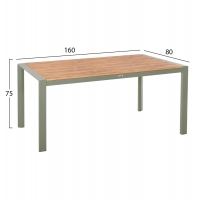 ΤΡΑΠΕΖΙ ΕΞΩΤ.ΧΩΡΟΥ GOYA HM6059.07 ΑΛΟΥΜΙΝΙΟ ΣE OLIVE GREEN & POLYWOOD 160X80Χ75Υεκ. ΤΡΑΠΕΖΙ ΕΞΩΤ.ΧΩΡΟΥ GOYA HM6059.07 ΑΛΟΥΜΙΝΙΟ ΣE OLIVE GREEN & POLYWOOD 160X80Χ75Υεκ.