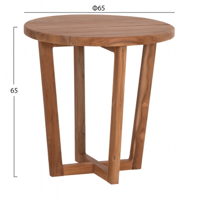 ΤΡΑΠΕΖΙ ΜΕΣΗΣ ΣΤΡΟΓΓΥΛΟ KOLIN HM6650 ΞΥΛΟ TEAK ΦΥΣΙΚΟ Φ65x65Υεκ. ΤΡΑΠΕΖΙ ΜΕΣΗΣ ΣΤΡΟΓΓΥΛΟ KOLIN HM6650 ΞΥΛΟ TEAK ΦΥΣΙΚΟ Φ65x65Υεκ.