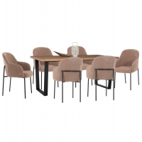 ΣΕΤ ΤΡΑΠΕΖΑΡΙΑΣ 7ΤΜΧ MANIDO HM10949.03 MDF TOP--ΥΦΑΣΜΑ TAUPE & ΜΕΤΑΛΛΟ ΜΑΥΡΟ ΣΕΤ ΤΡΑΠΕΖΑΡΙΑΣ 7ΤΜΧ MANIDO HM10949.03 MDF TOP--ΥΦΑΣΜΑ TAUPE & ΜΕΤΑΛΛΟ ΜΑΥΡΟ