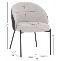 ΣΕΤ ΤΡΑΠΕΖΑΡΙΑΣ 5ΤΜΧ DETTON HM10940.01 ΚΕΡΑΜΙΚΟ TOP--ΥΦΑΣΜΑ ΓΚΡΙ & ΜΕΤΑΛ.ΠΟΔΙΑ ΜΑΥΡΑ