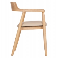 ΠΟΛΥΘΡΟΝΑ ΤΡΑΠΕΖΑΡΙΑΣ TARGA HM18336.11 RUBBERWOOD ΦΥΣΙΚΟ & PU ΕΚΡΟΥ 58x54x78Yεκ ΠΟΛΥΘΡΟΝΑ ΤΡΑΠΕΖΑΡΙΑΣ TARGA HM18336.11 RUBBERWOOD ΦΥΣΙΚΟ & PU ΕΚΡΟΥ 58x54x78Yεκ