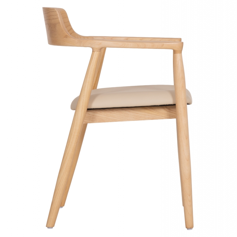 ΠΟΛΥΘΡΟΝΑ ΤΡΑΠΕΖΑΡΙΑΣ TARGA HM18336.11 RUBBERWOOD ΦΥΣΙΚΟ & PU ΕΚΡΟΥ 58x54x78Yεκ ΠΟΛΥΘΡΟΝΑ ΤΡΑΠΕΖΑΡΙΑΣ TARGA HM18336.11 RUBBERWOOD ΦΥΣΙΚΟ & PU ΕΚΡΟΥ 58x54x78Yεκ